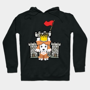 Funny poodle is the king of the castle Hoodie